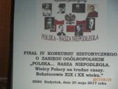 Sukces w IV Ogólnopolskim Konkursie Historycznym „Polska ...Nasza Niepodległa”