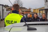 Klasy policyjne z wizytą w Komendzie Miejskiej Policji